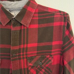 Red and Black Plaid Men's Shirt